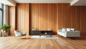Enhance your space with stunning panel wall wood design showcasing natural textures.