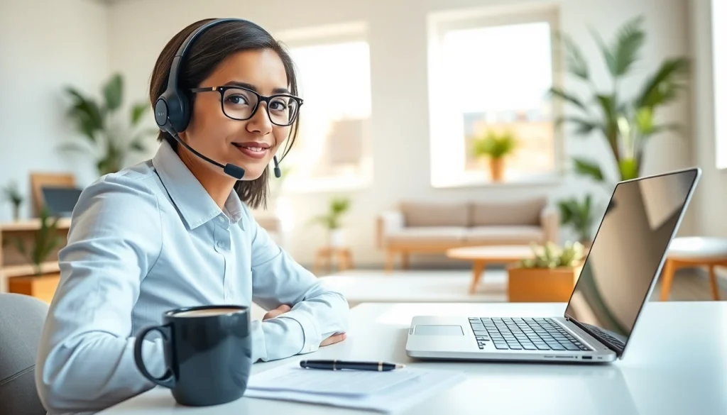 Customer service representative engaging with client about extended warranty provider.