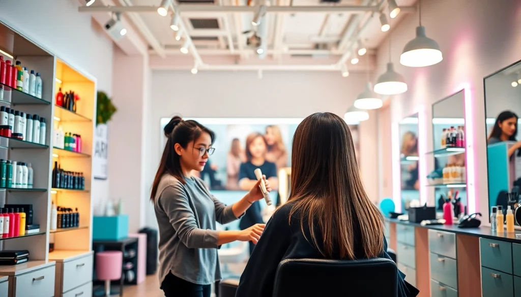 salon craiova offering high-quality hair services in a stylish environment.