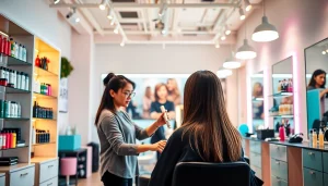 salon craiova offering high-quality hair services in a stylish environment.