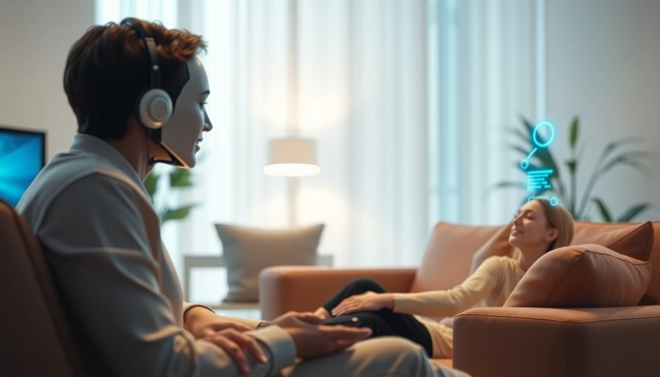 Engaging conversation with AI assistant focusing on ai nsfw themes in a modern setting.