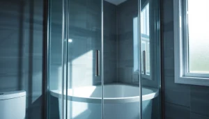 Moderne sonni Duschkabine 80x80 in elegantem Badezimmer mit stilvollem Design.