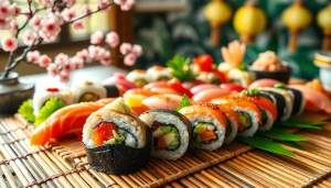 Nikmati slot depo 1k dengan hidangan sushi yang berwarna-warni dan menggoda selera.