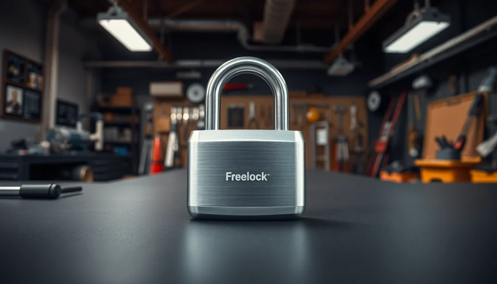 Freelock Mechanismus auf einem modernen Arbeitsplatz mit hochwertiger Verarbeitung.