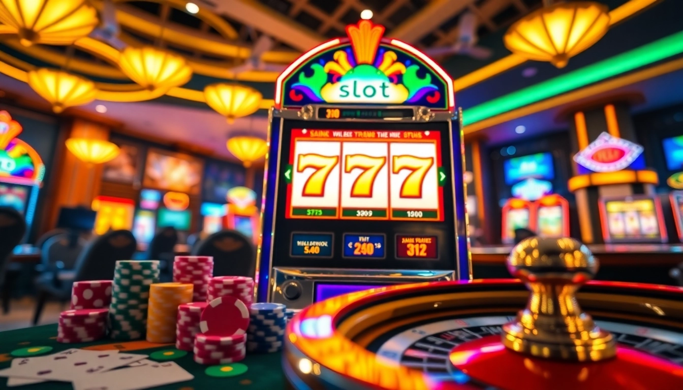 Get ready to win big with slot gacor 777 on this vibrant casino slot machine.