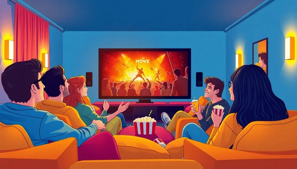 ดูหนังออนไลน์ กับกลุ่มเพื่อนในบรรยากาศอบอุ่นของโรงภาพยนตร์ที่บ้าน
