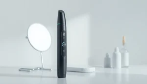 Painless mole freckle pen with adjustable settings for home use, emphasizing precision and comfort.