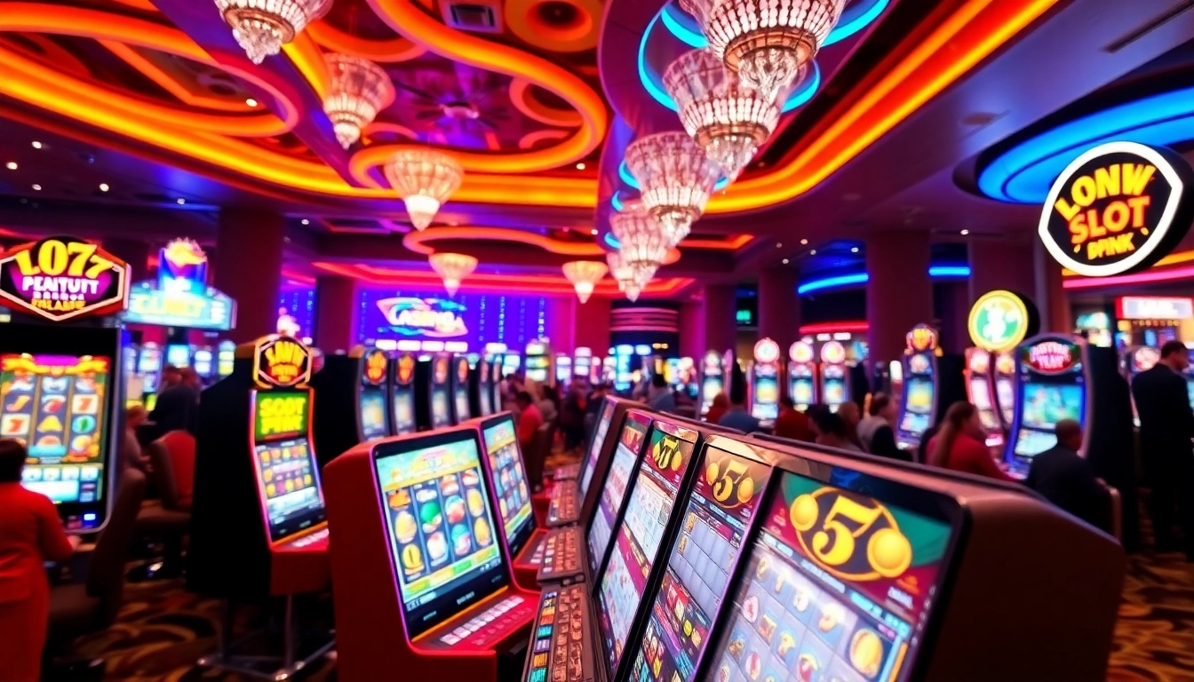 Experience situs slot demo excitement with vibrant casino atmosphere and interactive slots.