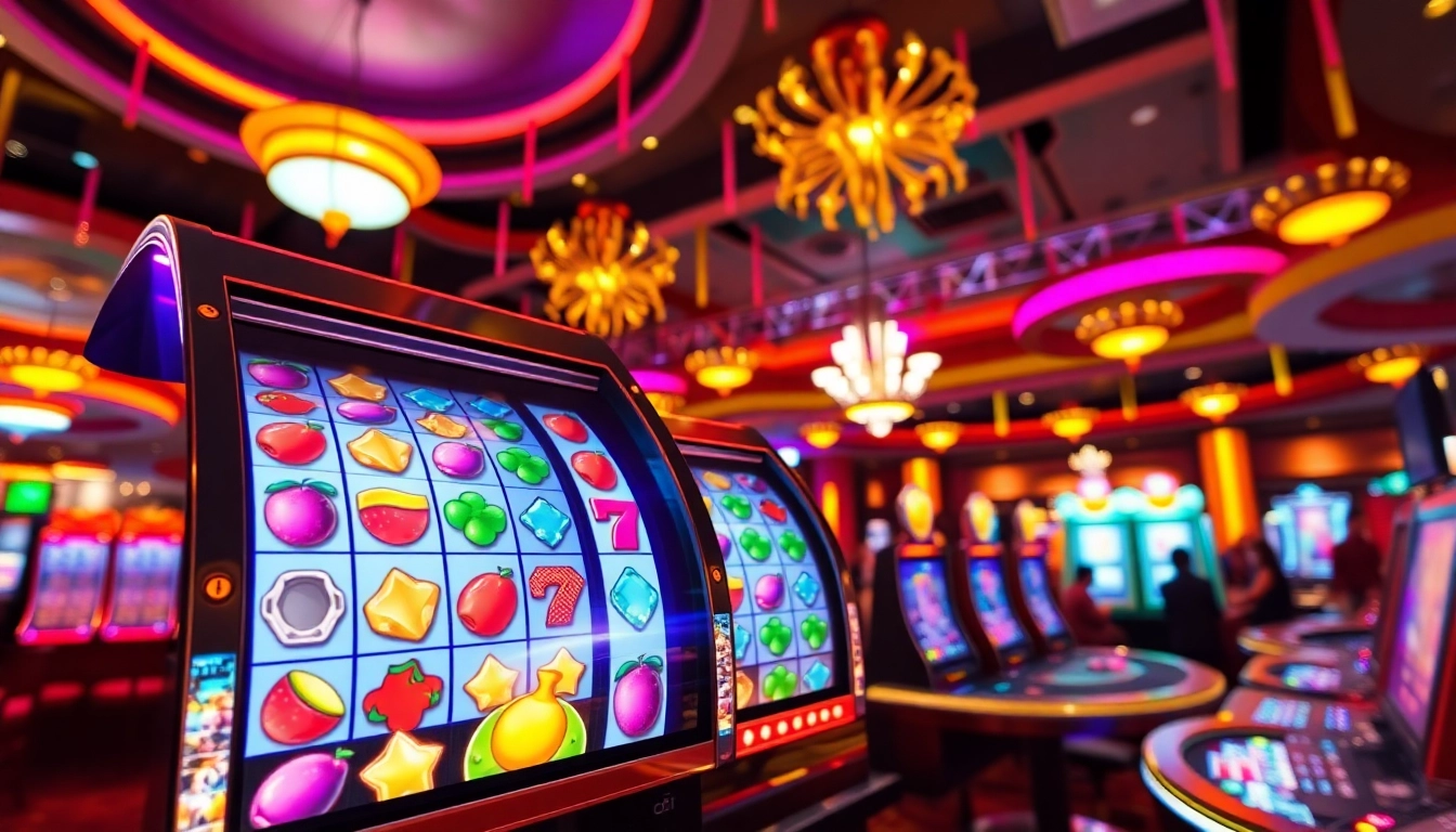 Menangkan apk slot dengan mesin slot yang bersemangat di kasino yang ramai.