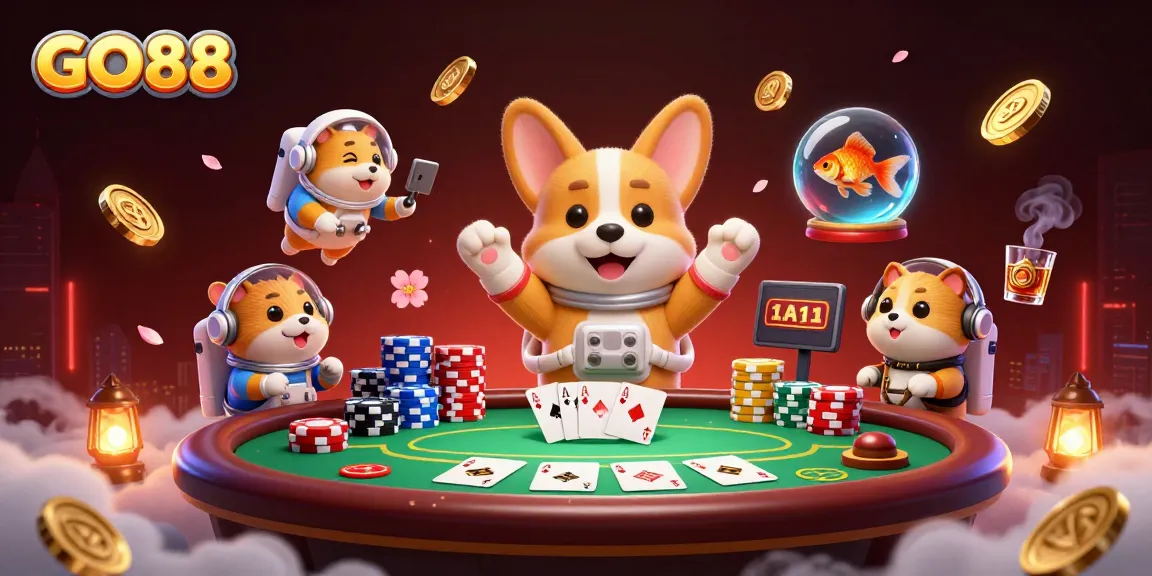 Play exciting games at GO88 with dynamic casino elements and vibrant characters.
