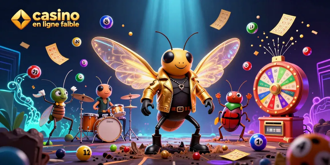 Rejoignez le divertissement avec casino en ligne fiable à travers cette scène de loterie musicale animée.