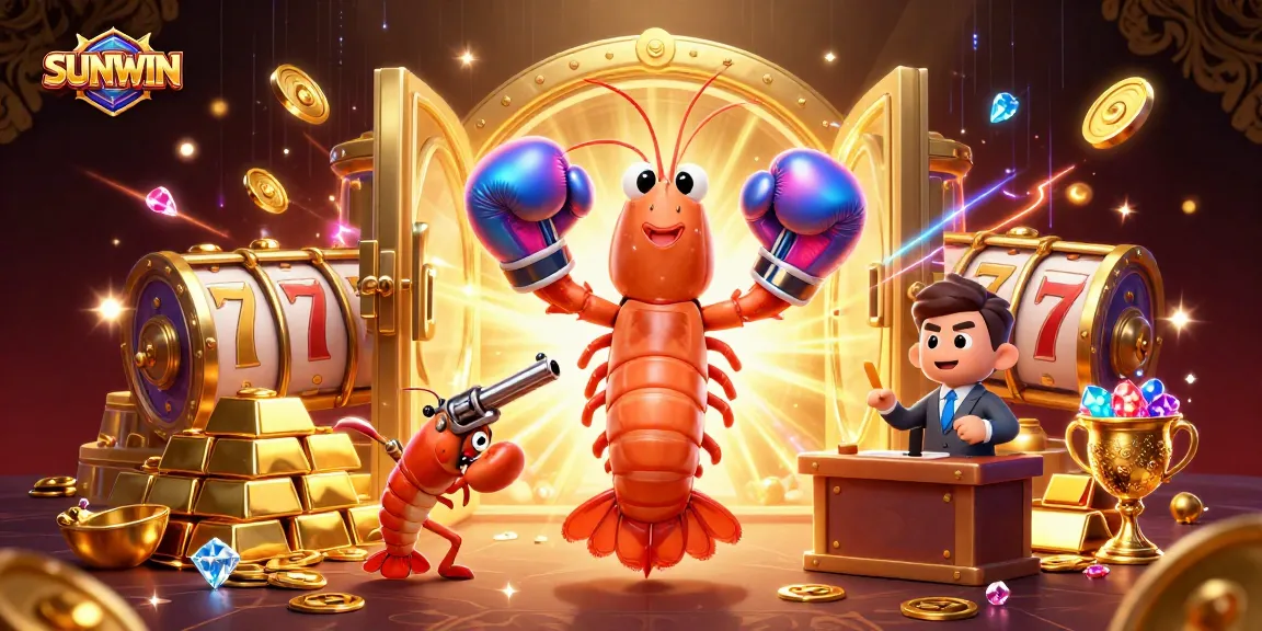 SUNWIN transforms gameplay with an exciting illustration of lively casino characters and dynamic game elements.