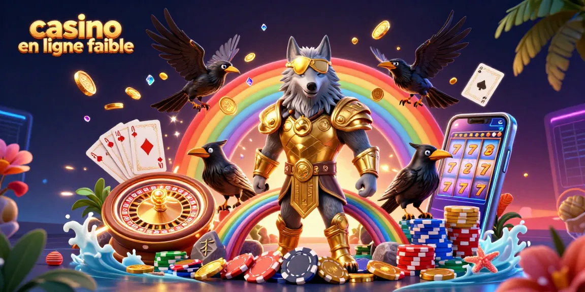 Accédez à un casino en ligne fiable avec des personnages inspirés de la mythologie, réunis sur un pont de jetons.