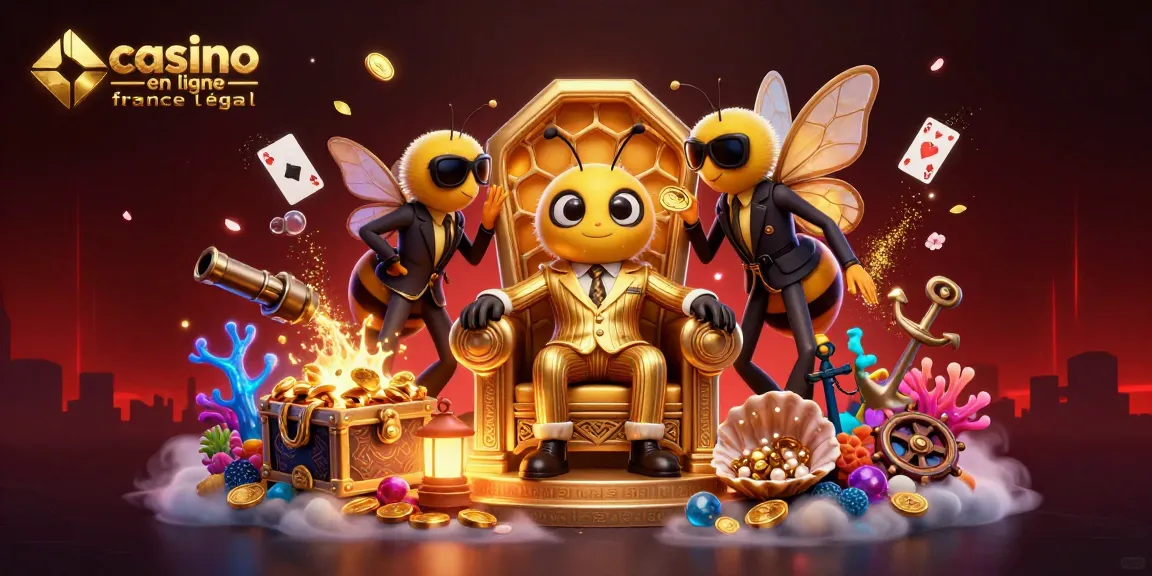 Jouez sur un casino en ligne légal en France avec cette illustration captivante et dynamique.