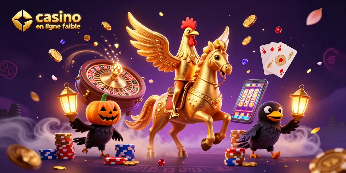 Découvrez un casino en ligne fiable avec une illustration captivante, incluant des personnages et des éléments de jeux.