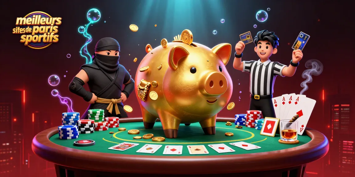 Découvrez les meilleurs sites de paris sportifs à travers une illustration vivante et dynamique de joueurs et éléments de jeu.