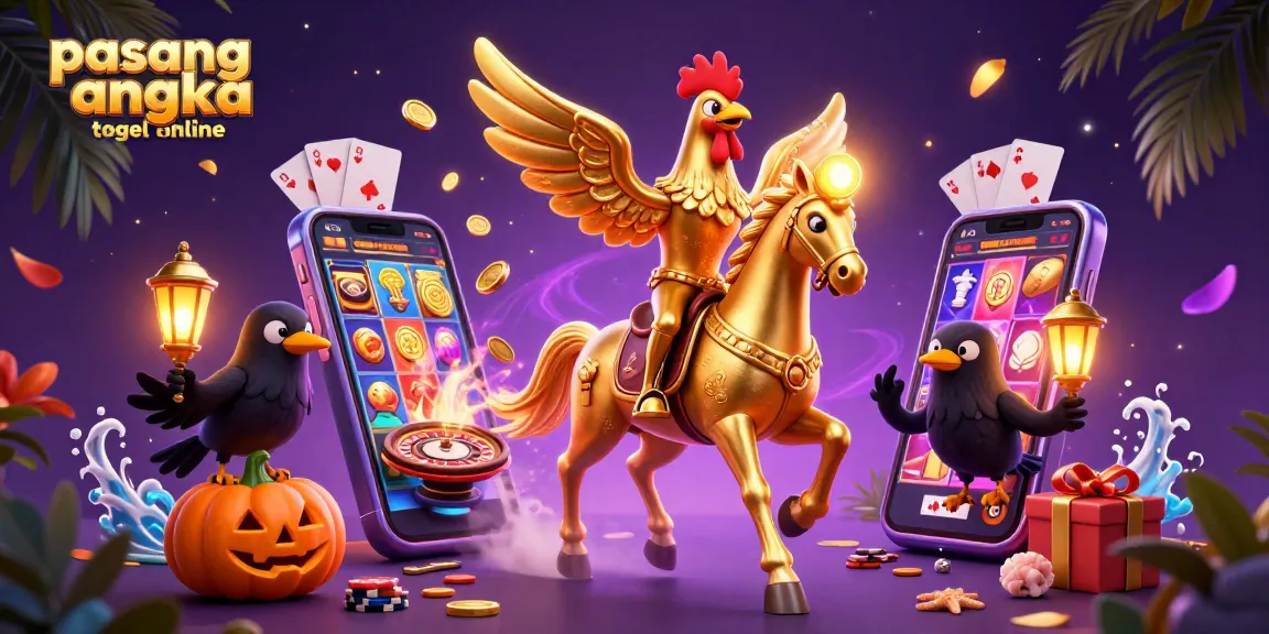 Experience thrill with pasang angka togel online, featuring engaging cartoon characters and exciting gambling elements.